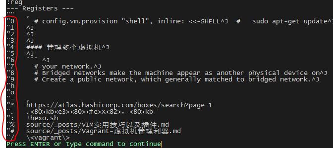 VI-当前寄存器中的内容